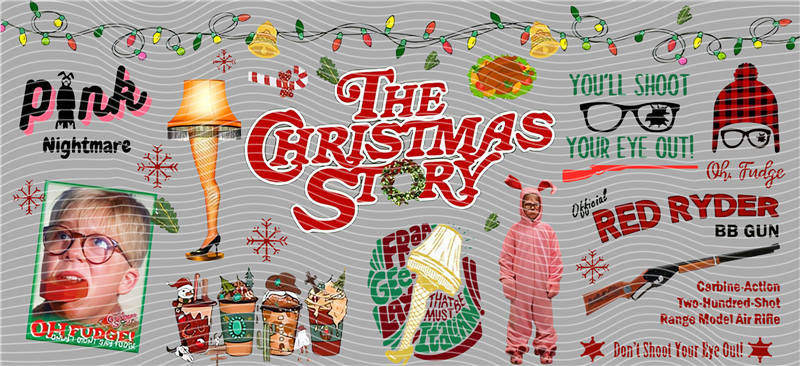 16oz Christmas-S 1045